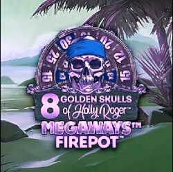 8 Golden Skulls of Holly Roger Megaways